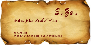 Suhajda Zsófia névjegykártya