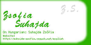 zsofia suhajda business card