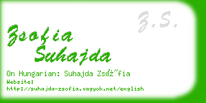 zsofia suhajda business card